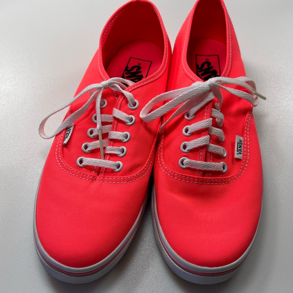Vans Unisex Fluorescent Coral Bright Sneakers